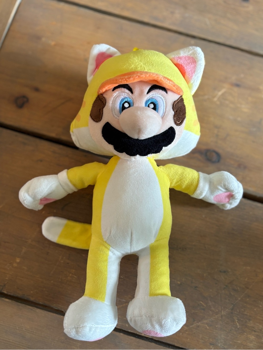 Nintendo Cat Mario Yellow Plush Toy